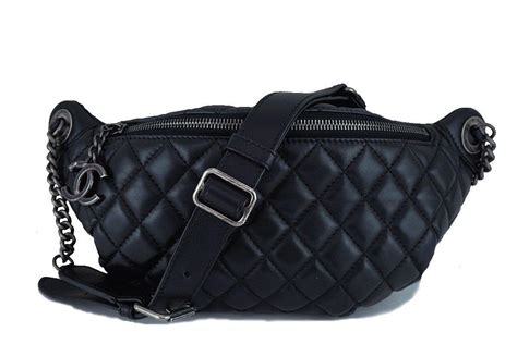 chanel classic waist bag|Chanel Black Quilted Classic Fanny Pack Waist Bag.